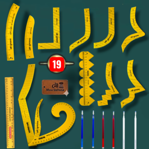 ১৯ সেট মাস্টার স্কেলের কম্বো